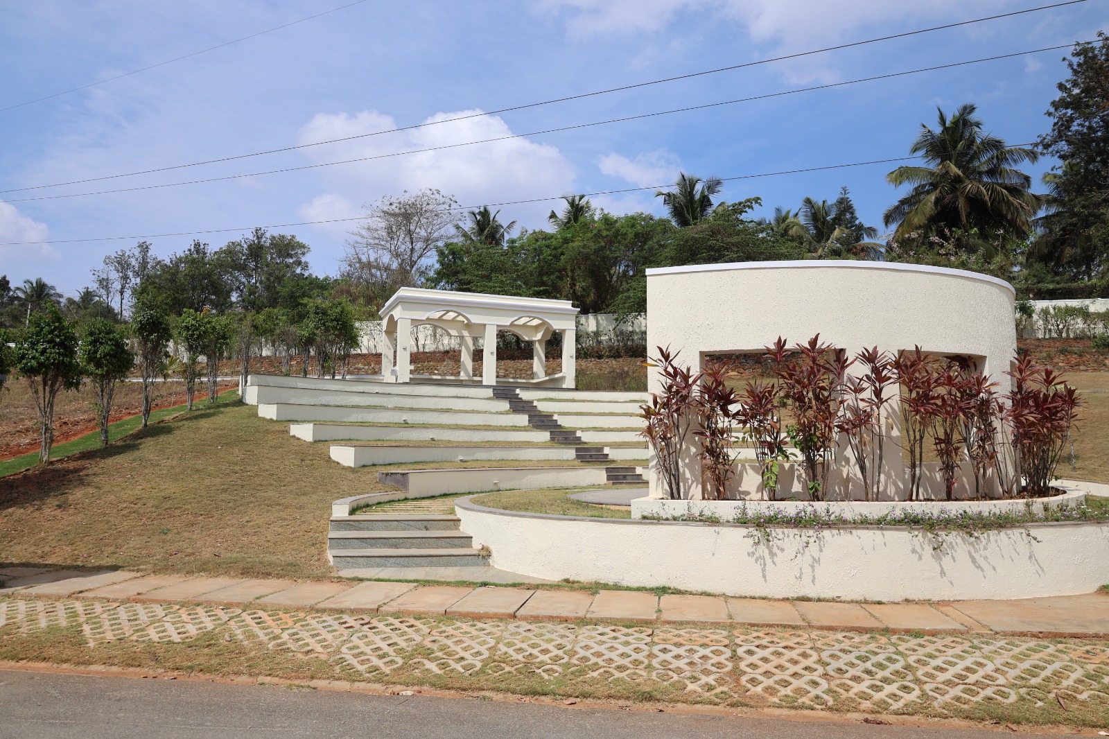 Amphitheatre and Gazebo at Sri Krishna Villa – SLV Housing Luxury Villa Amenities
